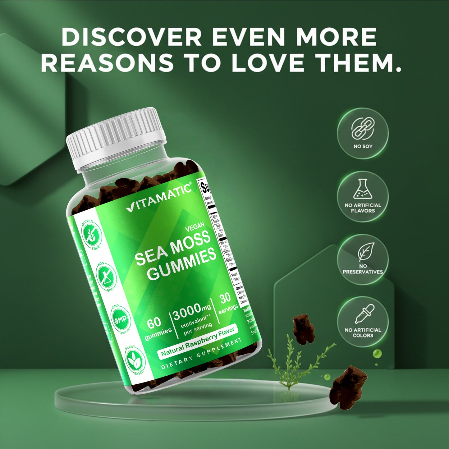 Irish Sea Moss - 60 Vegan Gummies
