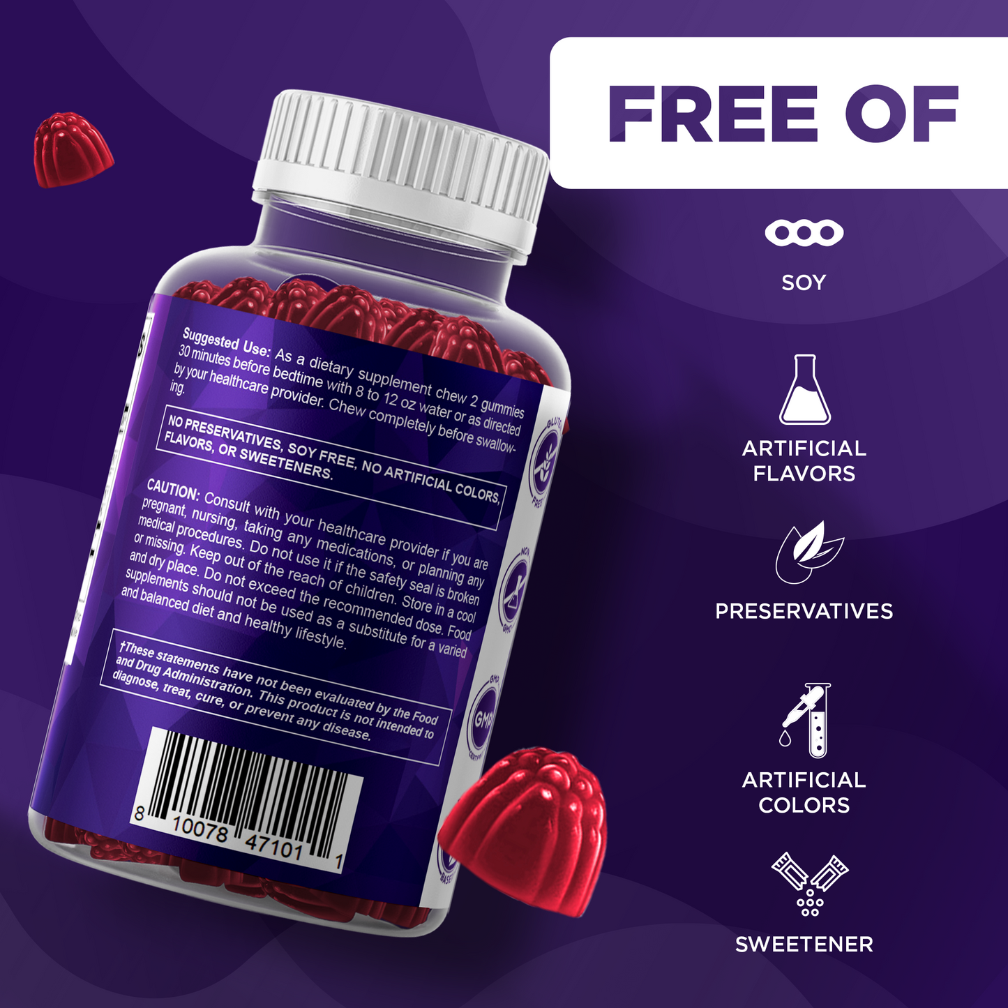 Melatonin 20mg - 60 Vegan Gummies