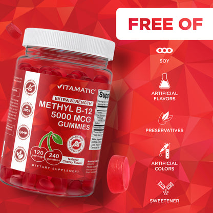 Extra Strength Vitamin B12 5000 mcg, 240 Tablets