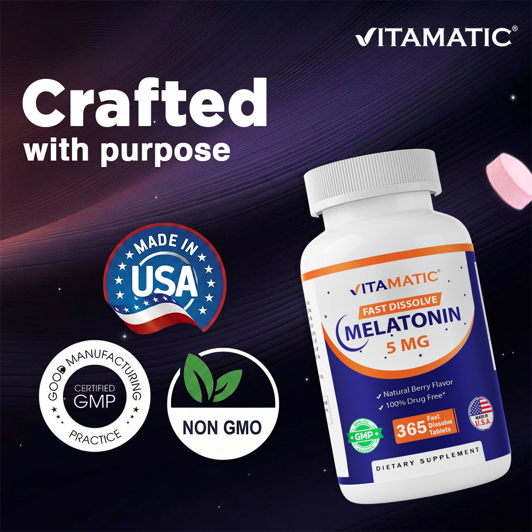 Melatonin 5 mg - 365 Fast Dissolve Tablets