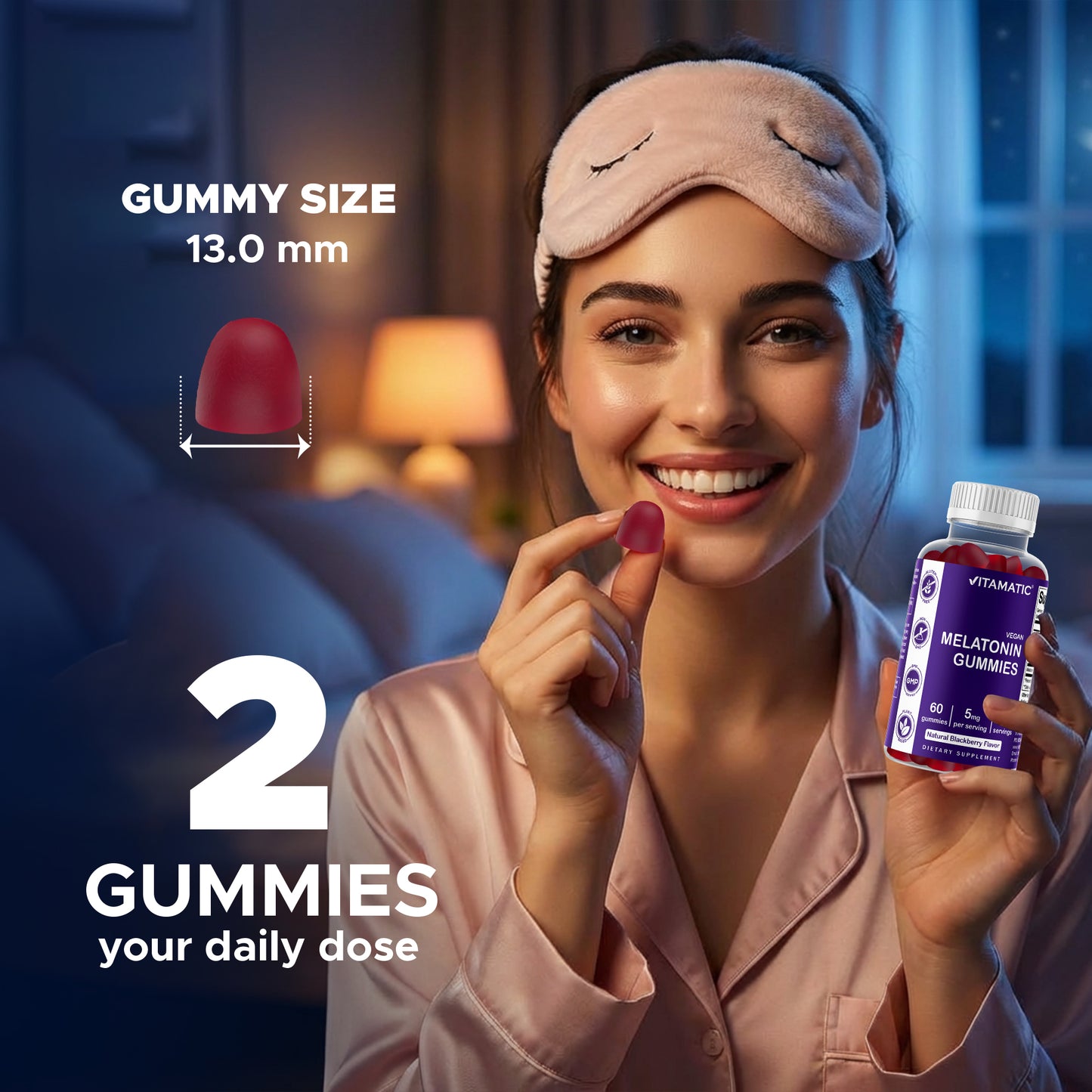 Melatonin 5 mg 60 Vegan Gummies