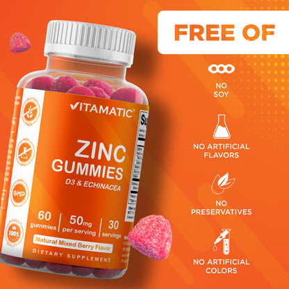 Zinc 50 mg - 60 Vegan Gummies