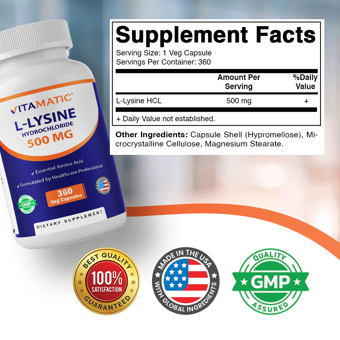 L-Lysine 500mg Capsules
