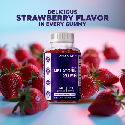 Melatonin 20mg - 60 Vegan Gummies