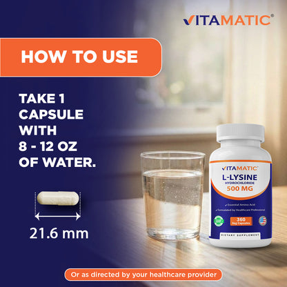 L-Lysine 500mg Capsules