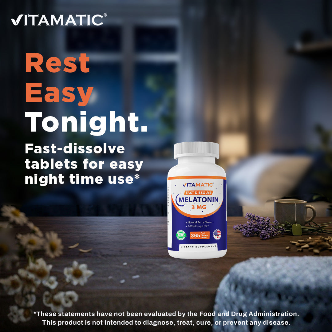 Melatonin 3mg - 365 Fast Dissolve Tablets