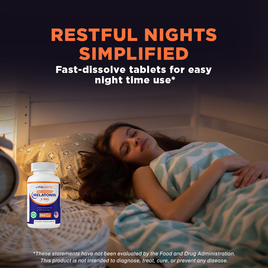 Melatonin 5 mg - 365 Fast Dissolve Tablets