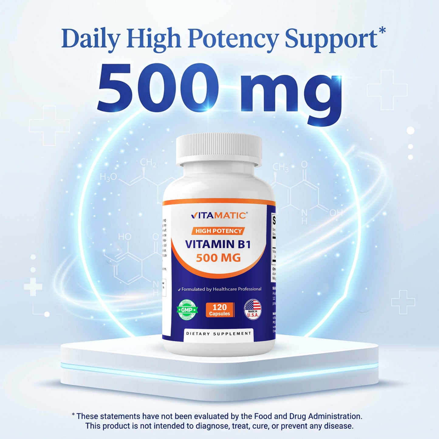 Vitamin B1 (Thiamine) 500mg - 120 Capsule