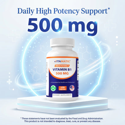 Vitamin B1 (Thiamine) 500mg - 120 Capsule