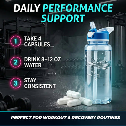Micronized Creatine Monohydrate 3000 mg Per Serving – 250 Capsules