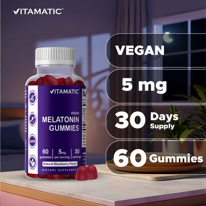 Melatonin 5 mg 60 Vegan Gummies