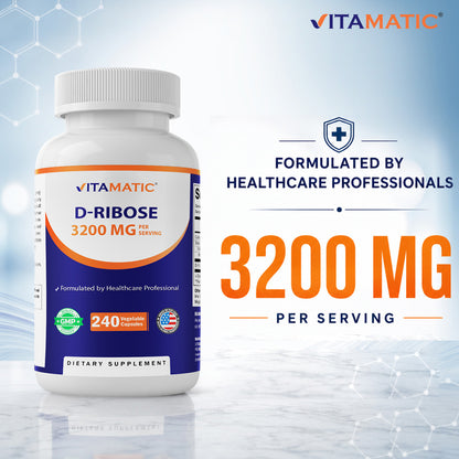 D-Ribose 3200mg per Serving Capsules