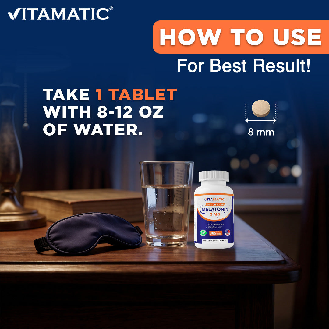 Melatonin 3mg - 365 Fast Dissolve Tablets