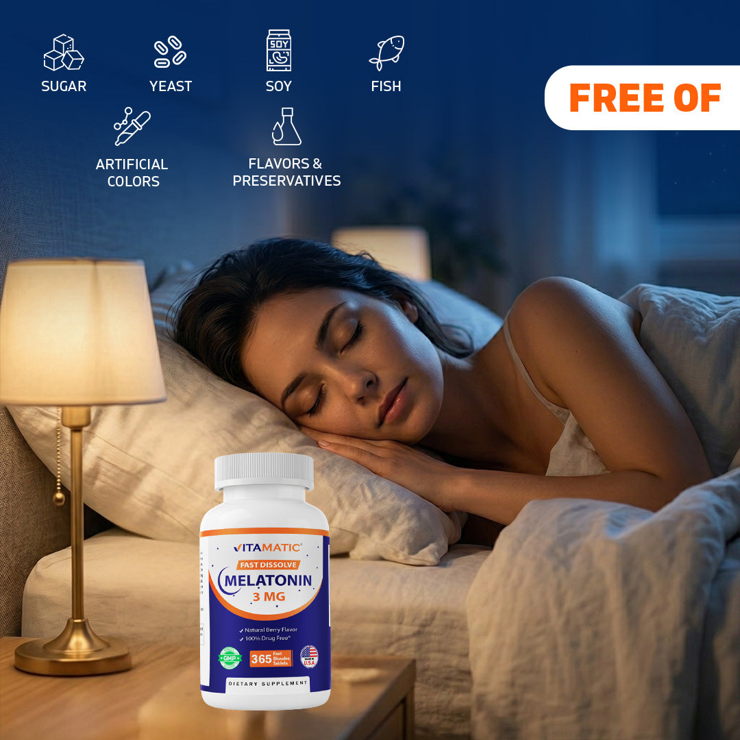 Melatonin 3mg - 365 Fast Dissolve Tablets