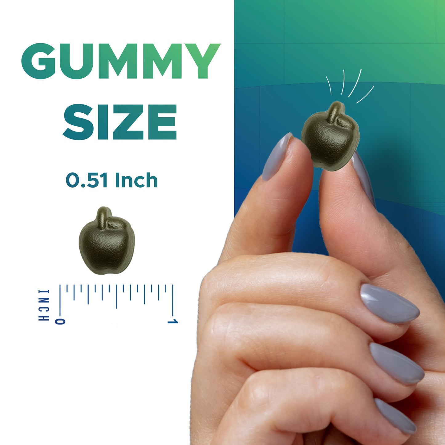Matcha Gummies 60 Count | Strawberry & Watermelon Flavor - Non-GMO