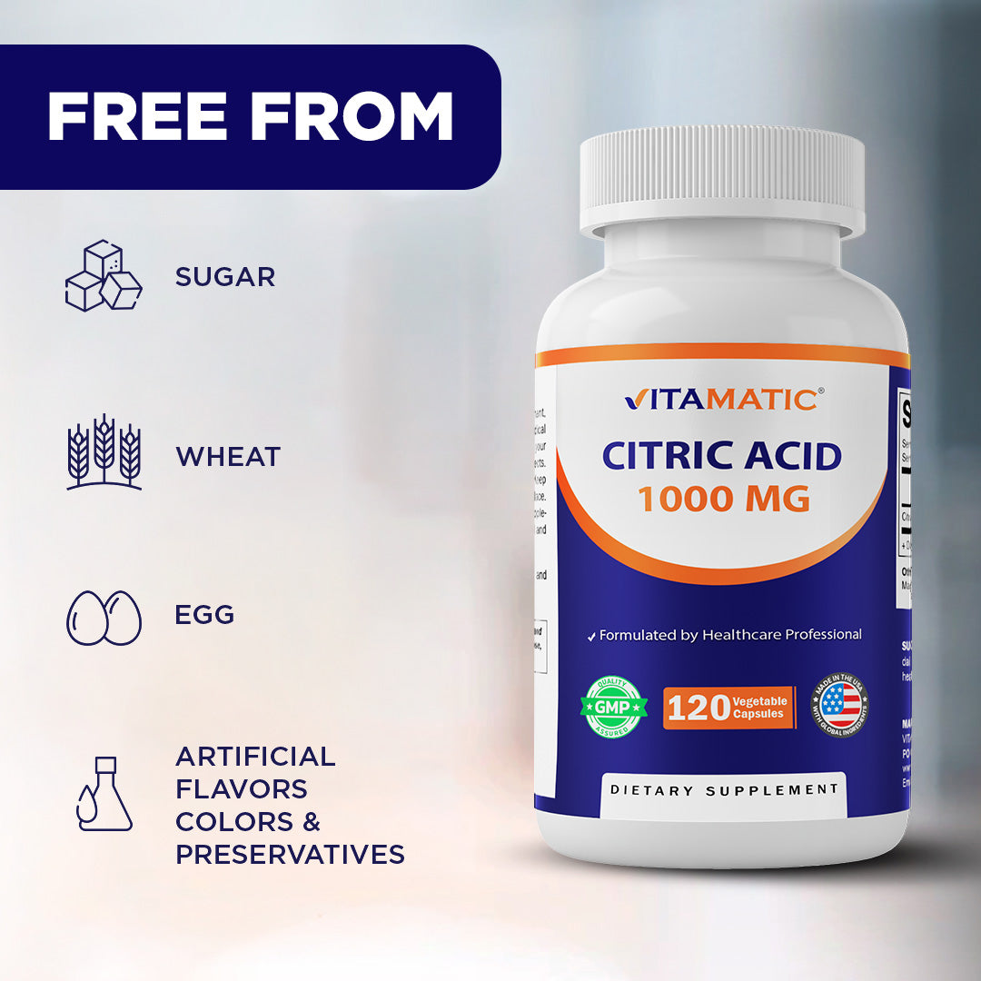 Citric Acid 1000mg Capsules