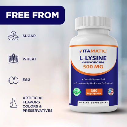 L-Lysine 500mg Capsules