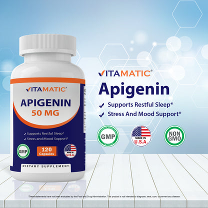 Apigenin 50mg 120 Vegetarian Capsules