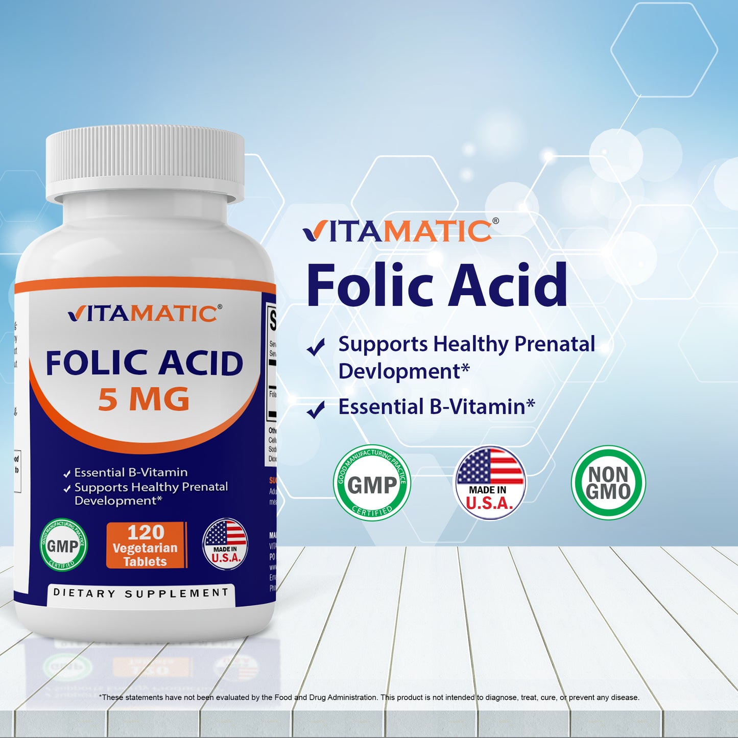 Folic Acid 5mg - 120 Tablets