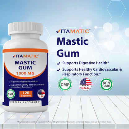 Mastic Gum 1000mg per Serving 120 Capsules