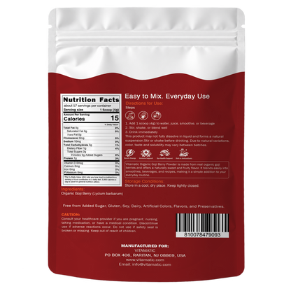 Organic Goji Berry Powder