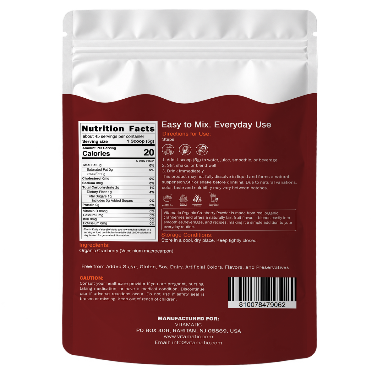Organic Cranberry Powder