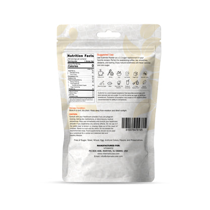 Erythritol Powder 1 kg (2.2 lb) - 100% Pure Sugar Substitute Sweetener – Non-GMO, Gluten Free