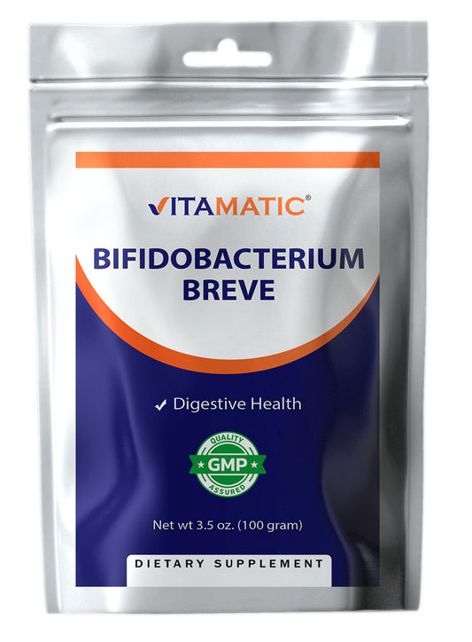 Bifidobacterium breve Probiotic Powder Digestive Health Support 100 Gram 100 Servings