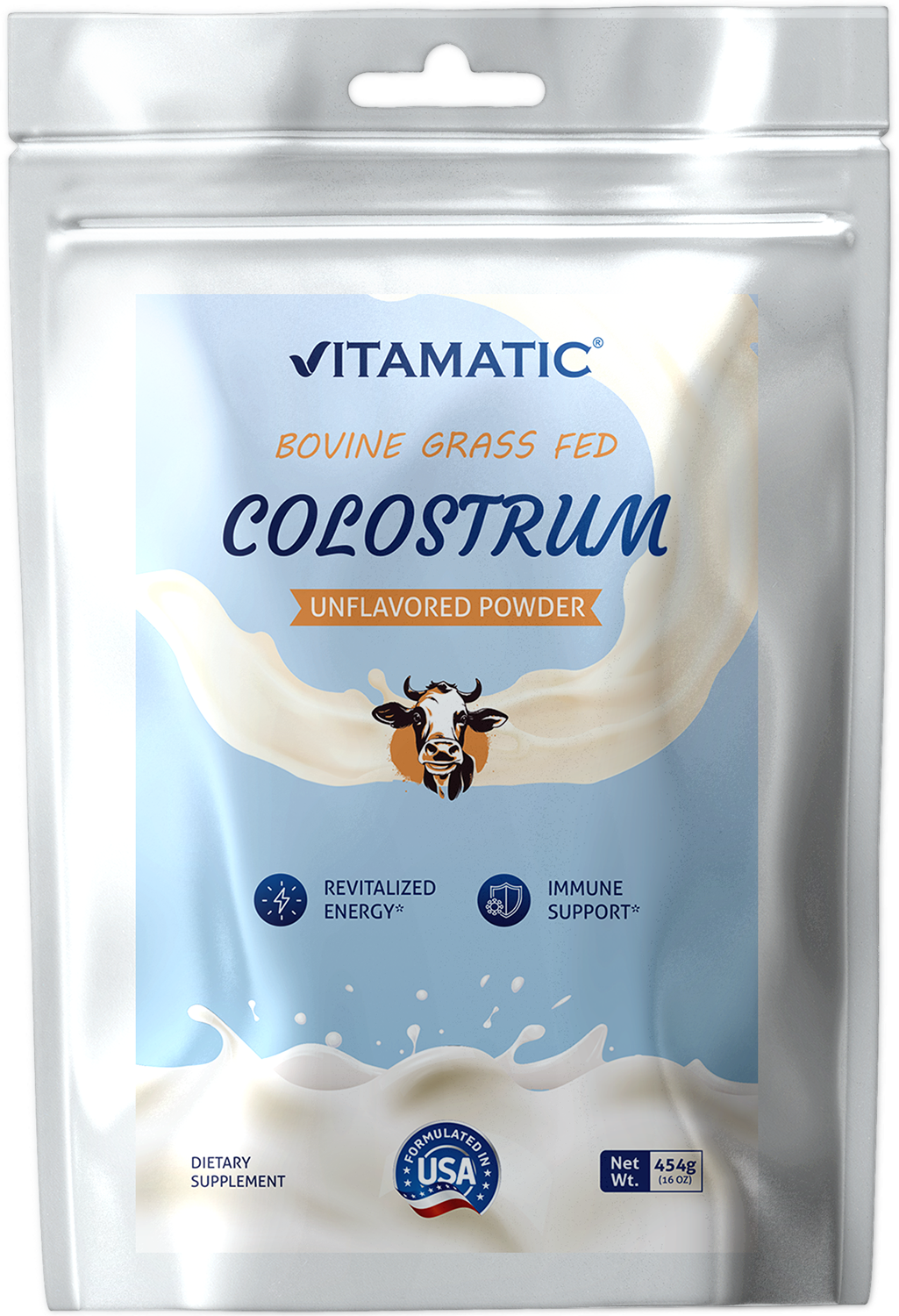 Bovine Colostrum Powder Supplement 16 0Z- Easy to Mix - 227 Servings ...