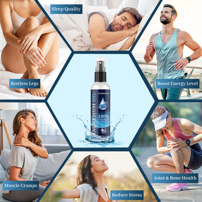 Pure Magnesium Oil Spray - 8 Oz