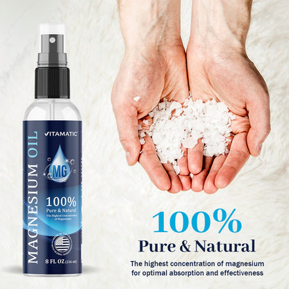Pure Magnesium Oil Spray, 8 oz Bottle