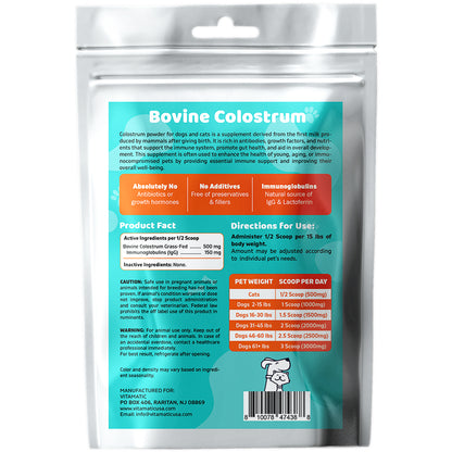 Bovine Colostrum for Dogs and Cats - 90 Grams