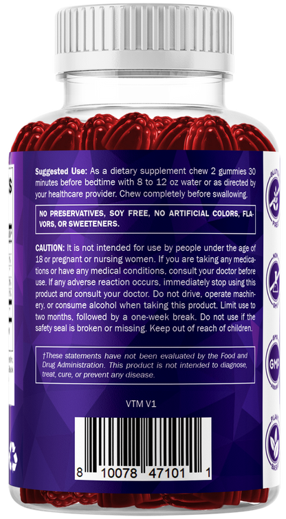 Vitamatic Melatonin 20mg Vegan Gummies, 60 Gummies