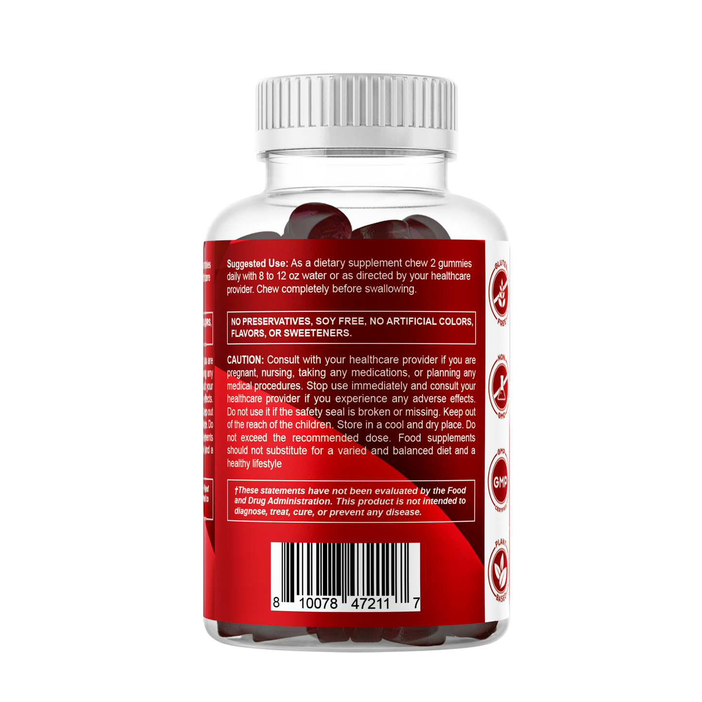 Sugar Free Cinnamon with Chormium 60 Gummies