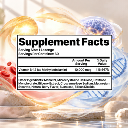 Methyl B12 10,000 mcg, 60 Lozenges