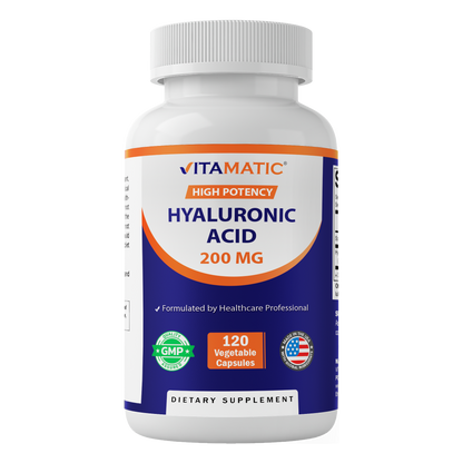 Hyaluronic Acid 200mg, 120 Capsules
