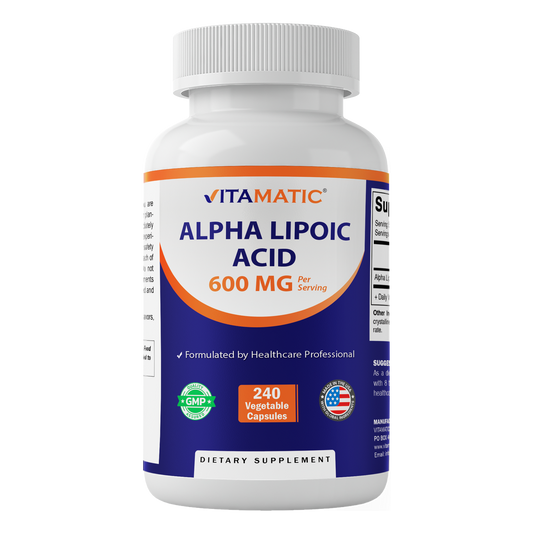 Alpha Lipoic Acid 600mg Per Serving, 240 Capsules