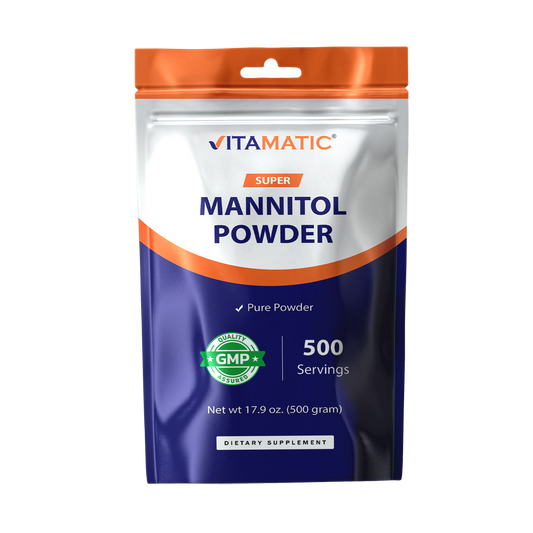 Mannitol Powder 1000mg Per Serving, 500g Pouch