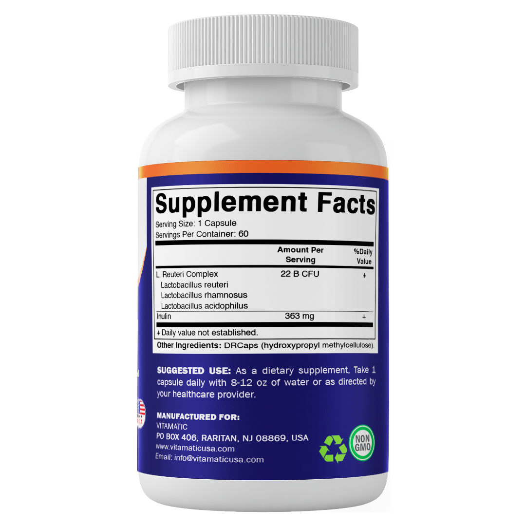 Lactobacillus Reuteri Complex 22 Billion - 60 DR Capsule