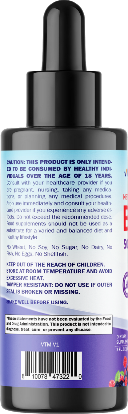 Liquid Methyl B12 5000 mcg, 2 FL oz Drops