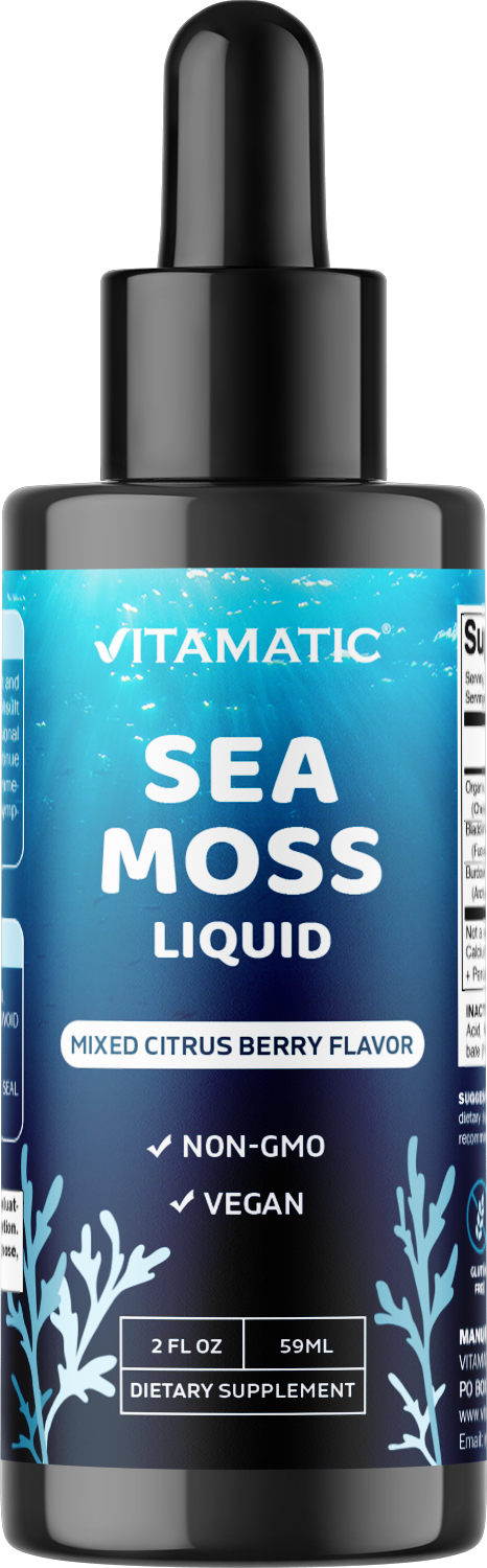 Liquid Organic Irish Sea Moss  2800 mg 2 FL OZ