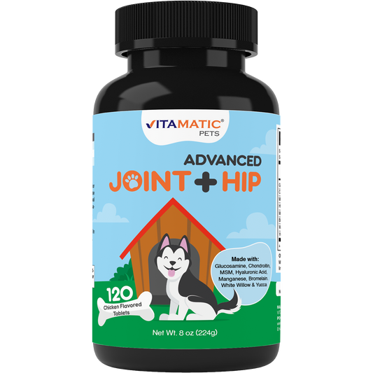 Maximum Strength Joint & Hip Health Supplement for Dogs 120 Chicken Flavored Tablets