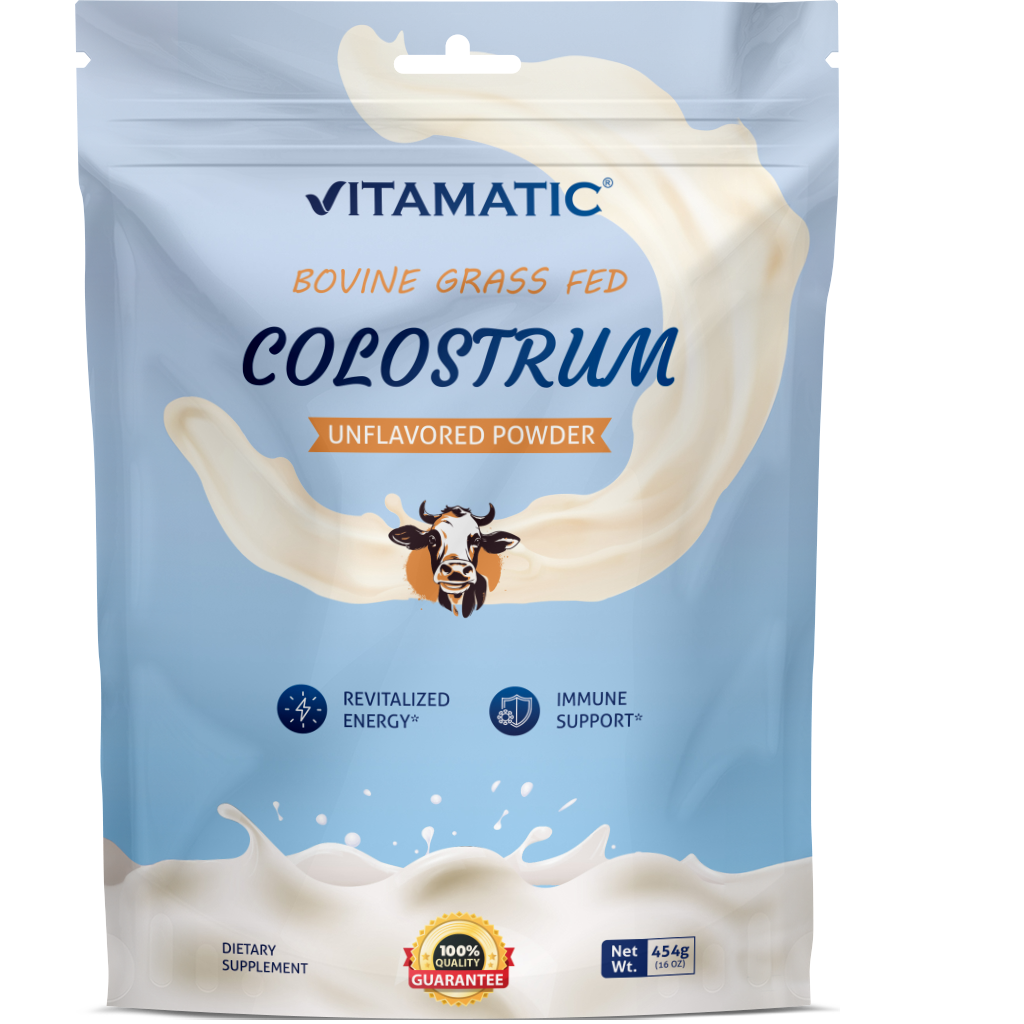Bovine Colostrum 30% IgG Powder, 16 oz Pouch