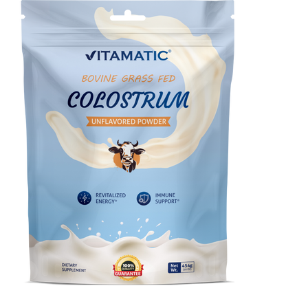 Bovine Colostrum 30% IgG Powder, 16 oz Pouch