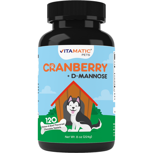 Vitamatic Cranberry for Dogs, 120 Chewable Tablets