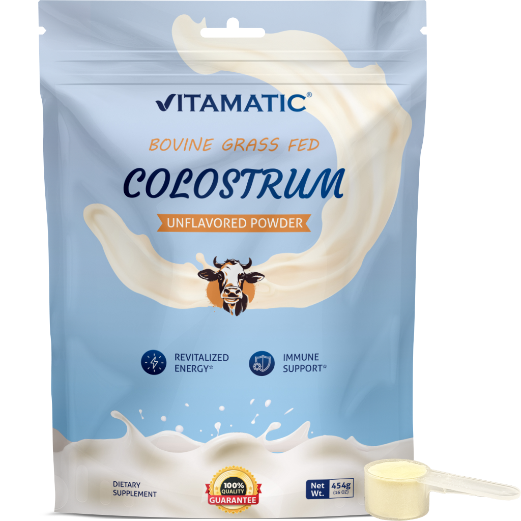 Vitamatic Bovine Colostrum 30% IgG Powder, 16 oz Pouch