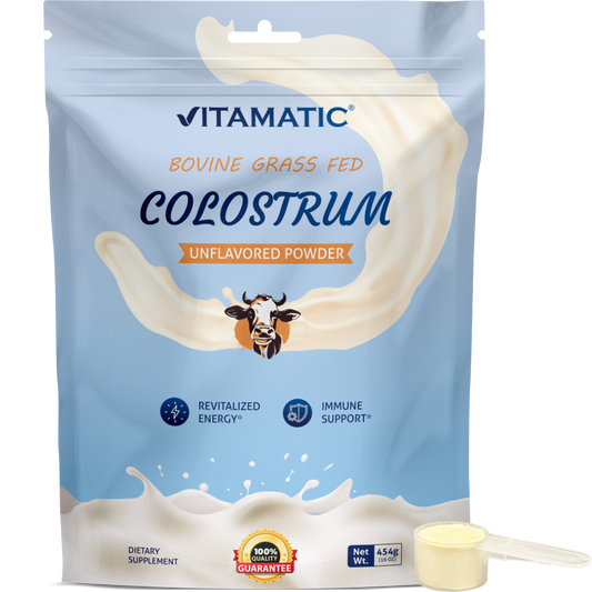 Vitamatic Bovine Colostrum 30% IgG Powder, 16 oz Pouch