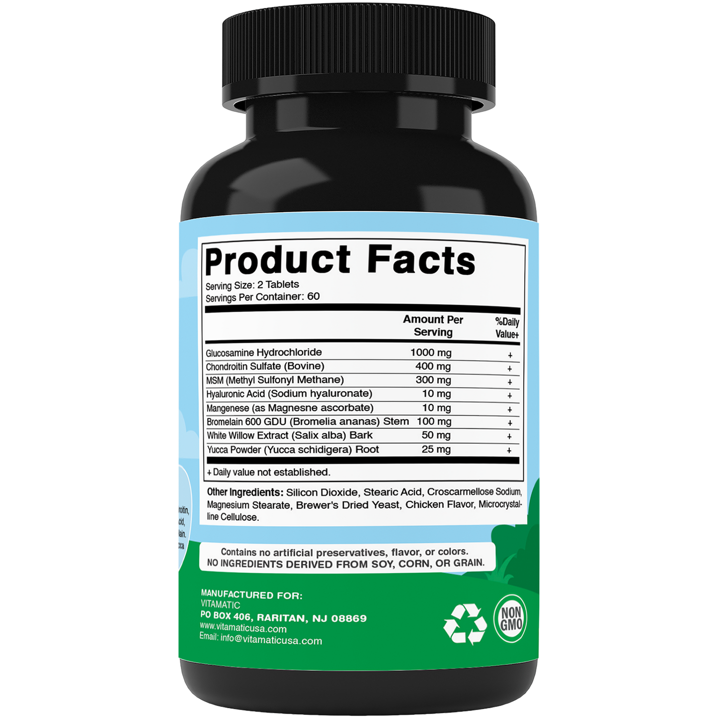 Maximum Strength Joint & Hip Health Supplement for Dogs 120 Chicken Flavored Tablets