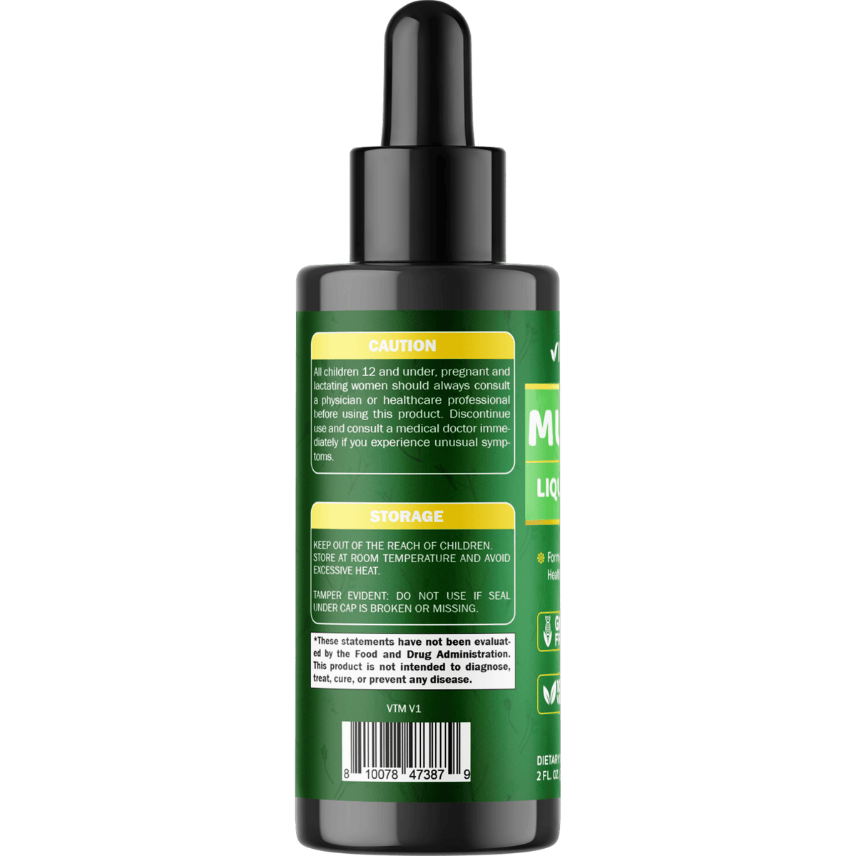Vitamatic Liquid Mullein Leaf 1000mg Per Serving, 2 FL OZ