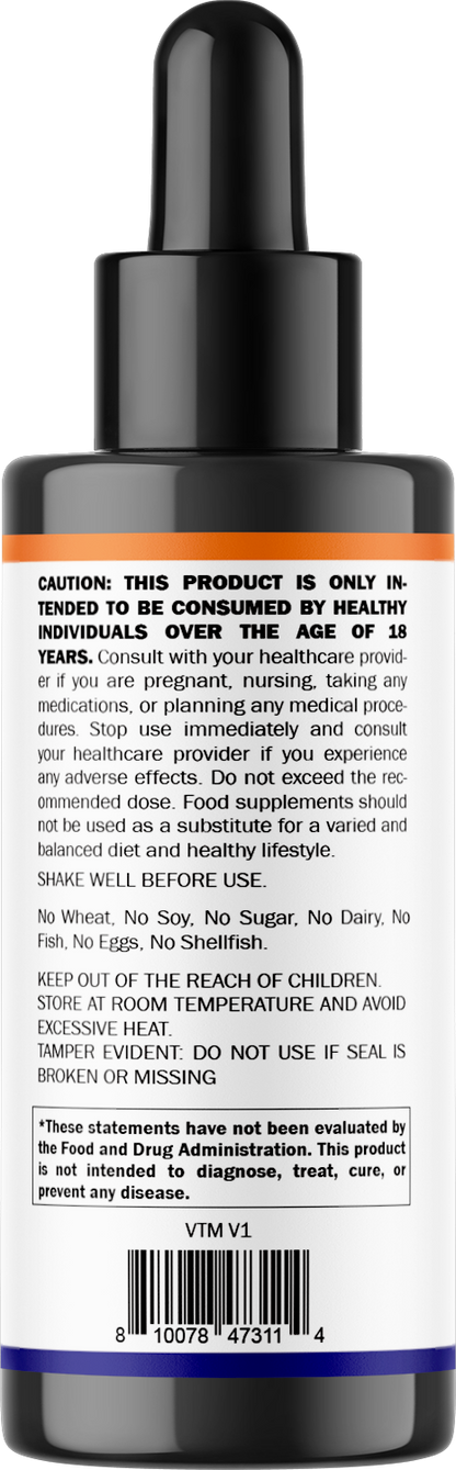 Vitamatic Liquid Biotin + Collagen for Hair Growth, 2 FL OZ
